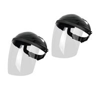 2 Pieces Welding Face Mask Adjustable Face Mask for Grinding and Cutting White 22x28 cm