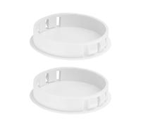 2 Pieces White Plastic Caps, Pipe Sealing Caps, Wear-Resistant Vent Pipe Covers, Spring Caps, Pipe Fittings