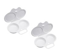 2 Pieces White Plastic Omelette Set, Plastic Omelette Set, Steamed Egg Mold, Kitchen Tools, Baking Tools