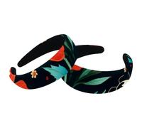 2 Pieces Wide Top Turban Velvet Hair Bands, Ladybug-1490 Fashion Head Wrap, Hair Head Bands Elastic Headband for Women, 2 Size