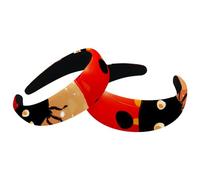 2 Pieces Wide Top Turban Velvet Hair Bands, Ladybug-1842 Fashion Head Wrap, Hair Head Bands Elastic Headband for Women, 2 Size