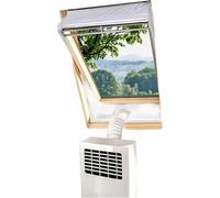 2 Pieces Window For Mobile Air Conditioners Roof, 190x38cm/230x38cm, Mobile Airs Conditioning Vent Kit, Air Conditioner Roof Casement Window Vent Kit Outward Opening, For Dormitory