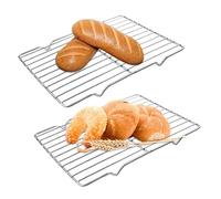 2 Pieces Wire Cooling Rack, 31 X 20 Cm Baking Cooling Rack Set, Stainless Steel Grill Oven Rack for Baking, Roasting, Grilling, Drying and More