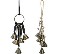 2 Pieces Witch Bells for Door Knob, Witch Wind Chimes Hanger Protection, Witchcraft Supplies Witchy Things, Magic Witching Bell Wreath Decor for Home Door Room