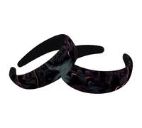 2 Pieces Womens Headbands, Wide Hair Band Hoops, Halloween Cemetery Vintage Thick Hair Bands, Velvet Padded Headbands for Girls