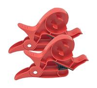 2 Pieces Wrapping Paper Clamps, Christmas Wrappings Tape Dispenser, Gift Wrappings Supplies, Home School Must-Haves Winter Holiday Stationery for Easier Giftes Wrapping, Fits Any Size Roll