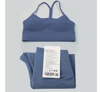 2 Pieces Yoga Set Women Sportswear Gym Top Y-shape Bra Fitness High Waist Leggings Workout Clothes Tracksuits XXL-10 Mystic Green