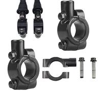 2 Pieces10mm Handlebar Mirror Mount Clamps Universal Handlebar Mirror Bracket M10 Motorcycle Handlebar Mirror Holder for Motorbike Bicycle Dirt Bike ATV