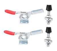 2 piezas Abrazadera de palanca de soldadura Accesorio Horizontal Compresor de codo Herramienta Manual de liberación rápida GH225D Metal de alta resistencia Diseño ergonómico