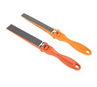 2 piezas de papel de lija de plástico, barra enrollable, barra de papel de lija, clip de papel abrasivo de pulido manual para pulir y moler, naranja, 10,63 pulgadas de largo, 122