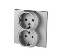 2 Pin Black Wall Socket 250V 16A No Frame Free Combination with Various Designs