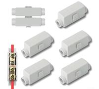 2-Pin Cable Junction Clamp 100A 400V for 2.5-16 mm² Cable with Double Screws, ABS Flame Retardant Material for Ceiling Lights, Switches and Distribution Boxes,