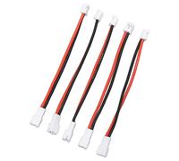 2 Pin Connector Battery Connectors, 5Pcs Plastic Copper Ph2.0 2P Male to Female Cable Lipo Battery Adapter Cable Easy Installation for Axial SCX24 1/24 RC Crawler