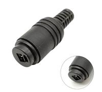 2-Pin DIN HiFi Speaker Connector Screw Terminal - Black Plastic Power Signal Adapter for Retro Audio Systems, 5cm, 1A Rated Current, Pack of 10