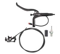 2-PIN E-Bike Hydraulic Disc Rear Brake Set 2-Piston Magnetic Sensor Power-Off Right Mounting Left Rear/Right Split 2.2m Hose & Alu Alloy Lever