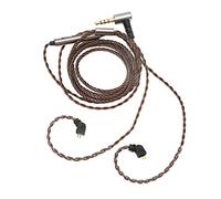 2 Pin Earphone Upgrade Cable with Mic, 3.5mm to 2 Pin 0.78mm Plug, OFC Core, Humanized Design for AS10 AS06 ZST ZS3, TRN V20 V30