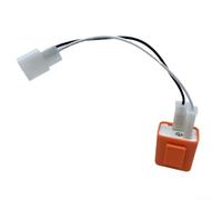 2-Pin Electronic Flasher Relay for LED Lights(orange)