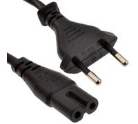 2 Pin Euro Plug to Figure of Eight 8 C7 Plug Power Cable 1m