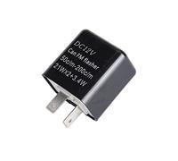 2 Pin Flasher Relay 12V Flash Adjustable Compatible LED Electronic fix CAR Motorcycle Turn Signal & Hazard Warn Hyper Flash Relay, Direct Replacement