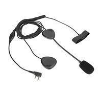 2 Pin Helmet Headset, Universal Model K Interface 2 Pin Helmet Motorcycle Headset 50Ω 13.m Cable Headphone with PTT Key for Radio Walkie Talkie