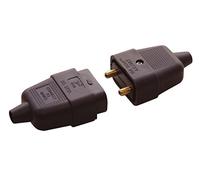 2 Pin In-line Impact Resistant Connector, Black - GVC