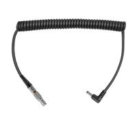 2 Pin LEMO 0B to Right Angle DC 5525 Coiled Power Cable for Teradek Bolt, Z CAM, ARRI, RED, PYXIS, Paralinx, Preston, Switronix, SmallHD, Transvideo, 59”