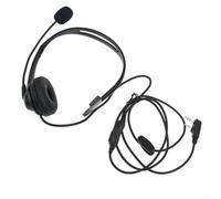 2 Pin PTT Headset With Microphone For Kenwood Talkie, Clear Audio Earpiece For Noisy Environments, Compatible With TH-F6 K2 TK-378