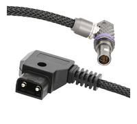 2-Pin Right-Angled to D-tap/P-tap Power Cable for Teradek/SMALLHD/ARRI/RED/TILTA/Paralinx/Preston/Hollywood/Switronix/Panasonic 17.3 inches