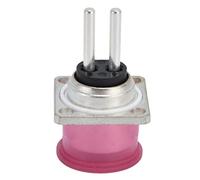 2 Pin Socket Square Flange Aviation Power Electric Connector DC 60V C10-747487-Z2P for Various Electrical Connections