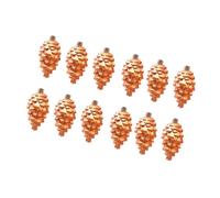 2 Pinecone Shape Holiday Ornaments Luxurious Color Finish Christmas Decoration For Tree Home Retail Displays Electroplated Christmas Orbs