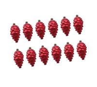 2 Pinecone Shape Holiday Ornaments Luxurious Color Finish Christmas Decoration For Tree Home Retail Displays Electroplated Christmas Orbs