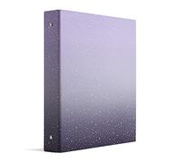2 pk 1" Round 3 Ring Binder in Sparkle Celestial Purple