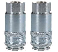 2 PK Air Line Hose Fittings Connector Quick Release PCL Fitting ONE Touch 1/4