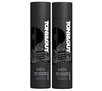 2 Pk of 250 ml Toni & Guy Anti-Dandruff 2in1 Shampoo formulated with Mineral Extracts for Normal to Greasy Hair & Cleanses & Soothes Itchy Scalp, Helping to Remove Loose Dandruff in the Hair