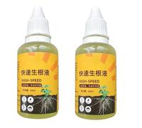 2 Plant Growth Rooting Solution,Natural Booster Root Stimulator Plant Fertilizer Solution,Liquid Rooting Ho-rmones For Cuttings,Root Booster For Flower Plant Vegetable,50ML