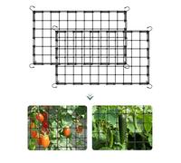 2 Plant Support Scrog Net 120×60cm Expandable Elastic Trellis For Grow Tent Reusable Plant Climbing Net Comes With 4 Hooks Suitable For Flowers Fruits Vegetables Climbing Plants