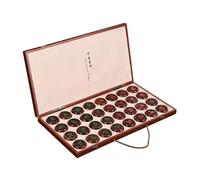 2 Players Portable Chinese Chess Set with Foldable Board, Tabletop Strategy Game for Indoor and Outdoor Use