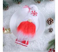 2 Plush Christmas Gnomes for Holiday Home Decor Soft Tabletop Ornaments Designed for Seasonal Display and Festive Atmosphere