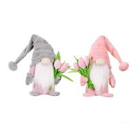 2 Plush Fall Gnome Ornaments for Home Display, Designed to Complement Thanksgiving and Halloween Settings