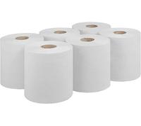 2-Ply Centrefeed Blue Rolls: Ultra-Strong & Absorbent | 6-Pack Bundle | Sustainable & Eco-Friendly | UK Supplier | Ideal for Commercial Kitchens & Everyday Use (White)