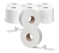 2 Ply Mini Jumbo Toilet Rolls Soft White Tissue