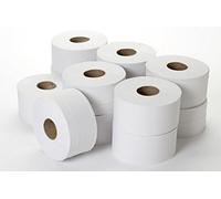 2-Ply Mini Jumbo Toilet Tissue Roll, 3" x 200 m (Pack of 12)