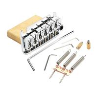 2 Point Guitar Tremolo Bridge With Tremolo Systems Saddles And Full Size Brass Block 2-Point Electric Guitar Bridge