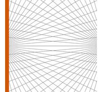 2 Point Perspective Grid Paper Sketchbook: 100 pages (double-sided print) | 8.5" x 8.5" | Light gray lines on white paper