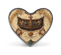 2 Polar Bears Fashion Heart Brooch Pins Lightweight Enamel Lapel Pin for Women Men, Hat Bag Jacket Clothing Accessory Jewelry Gift, Love form, Aluminum, no gemstone