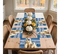 2 Polar Bears Placemats Set 30x45cm*6 Heat Resistant Washable Placemat Waterproof Table Placemats Non-Slip Wipeable Tables Mat Kitchen Place Mats for Dining Party Home Decor