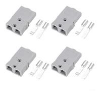 2-Pole 75A High Current Terminal Connector for New Projects EV Charging Station for battery PC Housing 600V Rated(Gray)