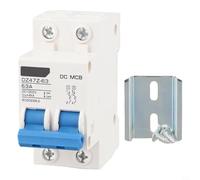 2 Pole DC Miniature Circuit Breaker 1000V 32 Amp for Ship Power Supply and Solar Systems with Magnetic Aux Extinguishing (63A)