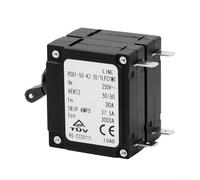 2-Pole Hydraulic Magnetic Circuit Breaker RSB1-50-2P 50A for UPS Backup Power and AC DC Power System Protection