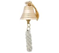 2" Polished Brass Bell Quality Marine Wall Mounted Ship Hanging Bell Perfect for Dinner, Indoor, Outdoor, School, Bar, Reception, Last Order & Church by The Metal Magician